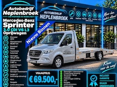 Mercedes-Benz Sprinter - 3.0 CDI V6 L3 Oprijwagen Luchtvering Lier 3.500 kg Trekgewicht