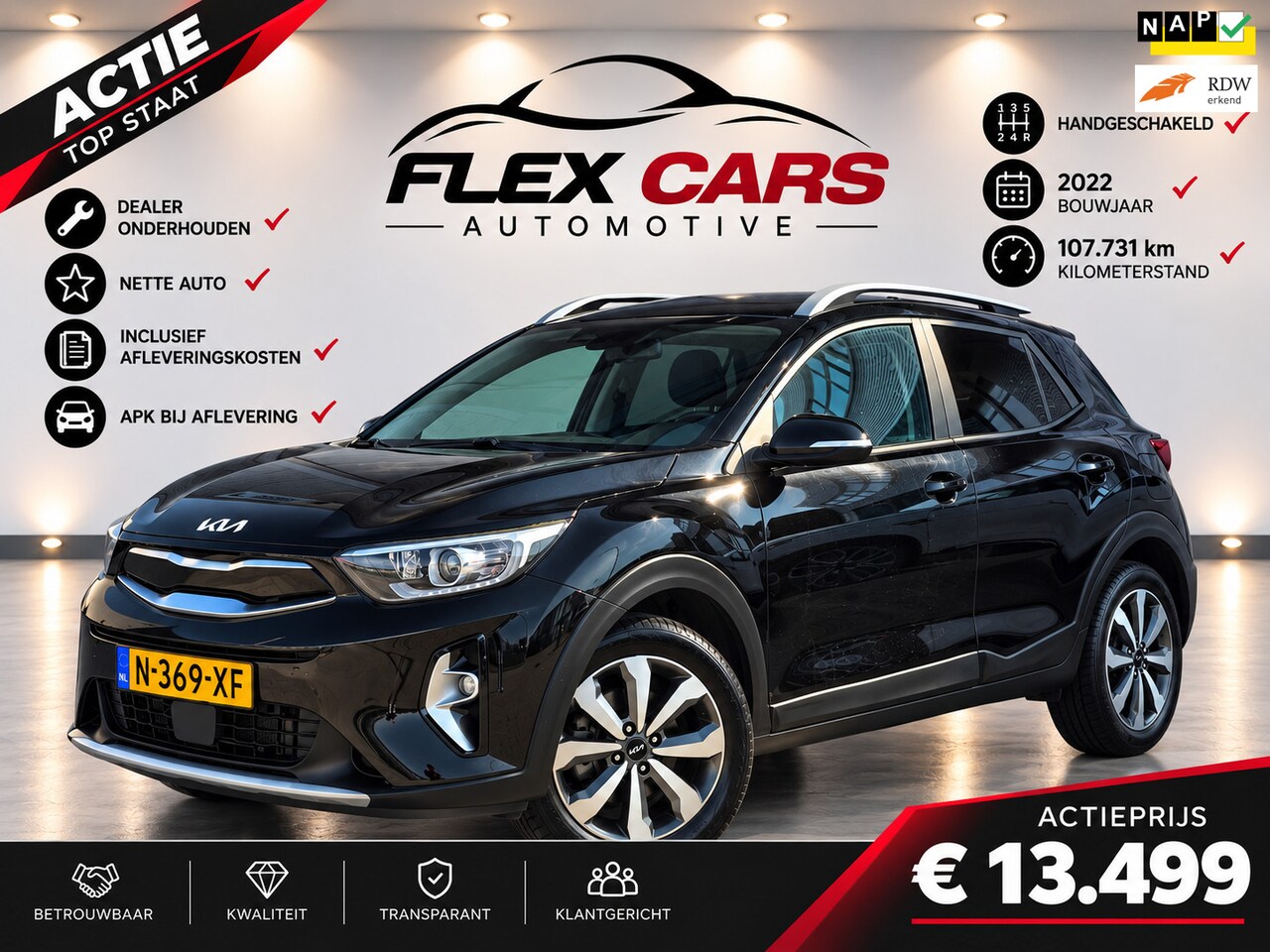 Kia Stonic - 1.0 T-GDi MHEV DynamicPlusLine|Achteruitrijcamera|NLauto - AutoWereld.nl