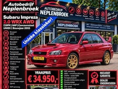 Subaru Impreza - 2.0 WRX AWD 218PK NAP Concoursstaat UNIEK Bj 2003 108.291 km