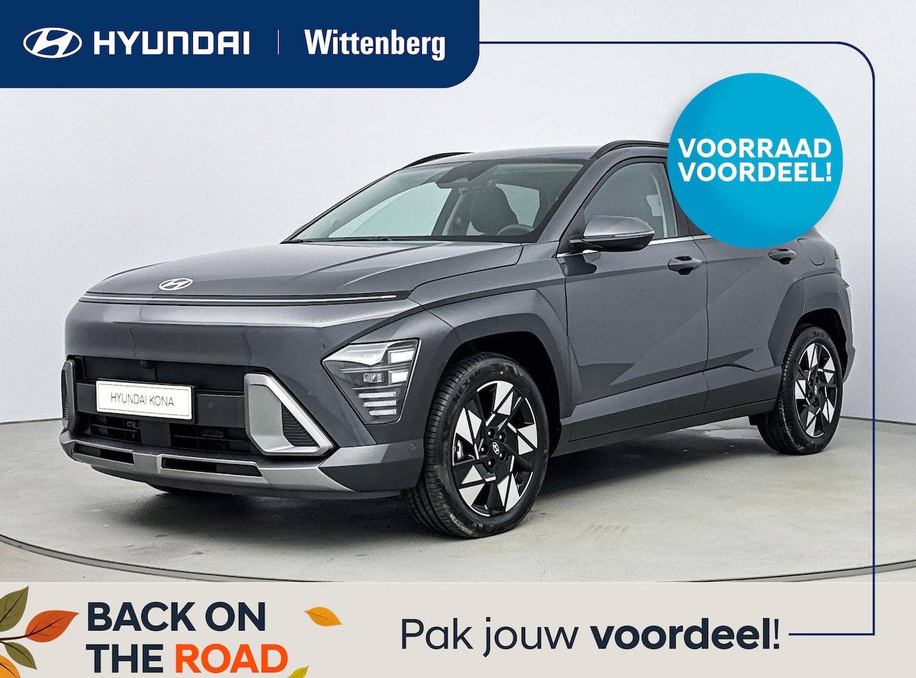 Hyundai Kona - 1.6 GDI HEV Premium | LEDEREN STOELEN | STOEL VERWARMING EN KOELING | SNEL LEVERBAAR - AutoWereld.nl