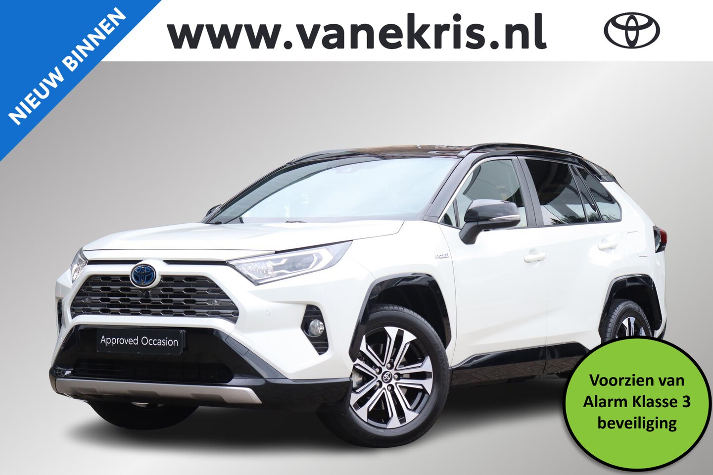 Toyota RAV4 - 2.5 Hybrid AWD Bi-Tone 2.5 Hybrid AWD Bi-Tone, Alarm klasse 3, 360 camera, BSM - AutoWereld.nl