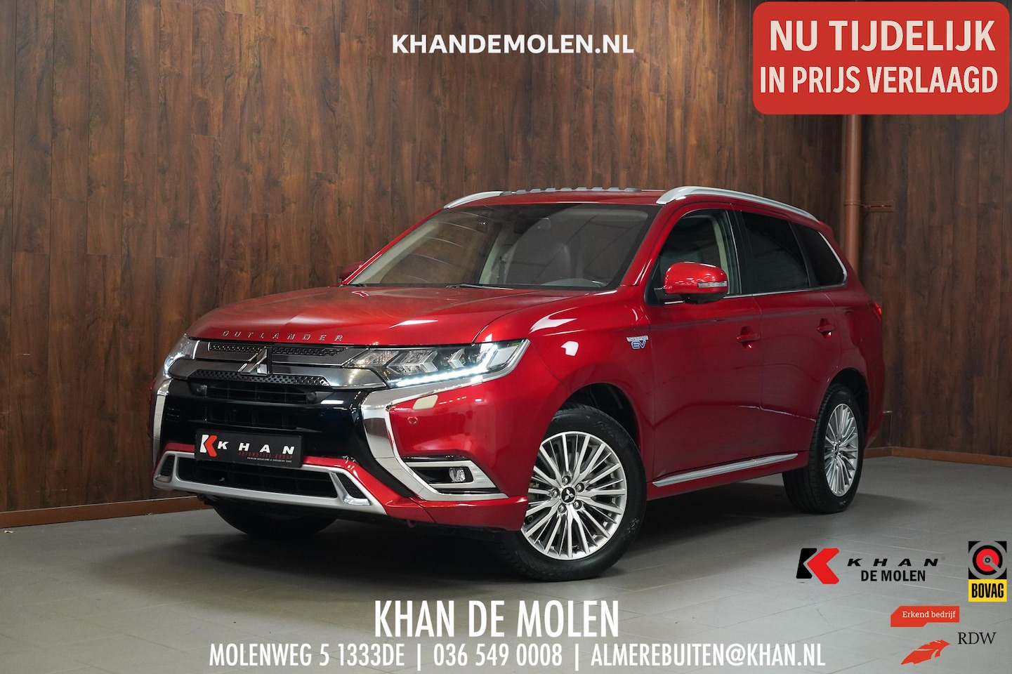 Mitsubishi Outlander - 2.4 PHEV Intense+ Panorama|CarPlay|4WD|Elektrische achterklep - AutoWereld.nl