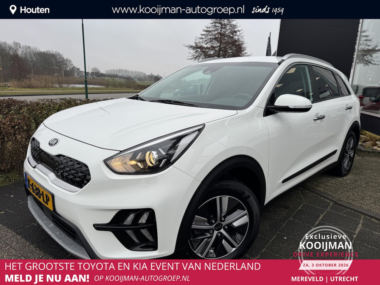 Kia Niro - 1.6 GDi Hybrid DynamicLine Trekhaak, Adaptieve Cruise Control, Eerste Eigenaar, Apple Carp - AutoWereld.nl