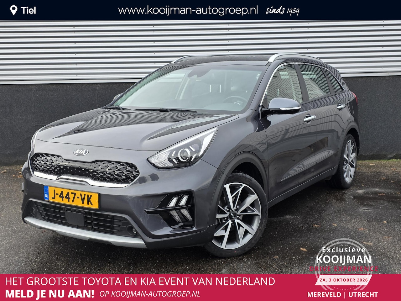 Kia Niro - 1.6 GDi Hybrid DynamicLine Navigatie, 1e eign. NL-auto, Dealeronderhouden, 18" LMV, Achter - AutoWereld.nl