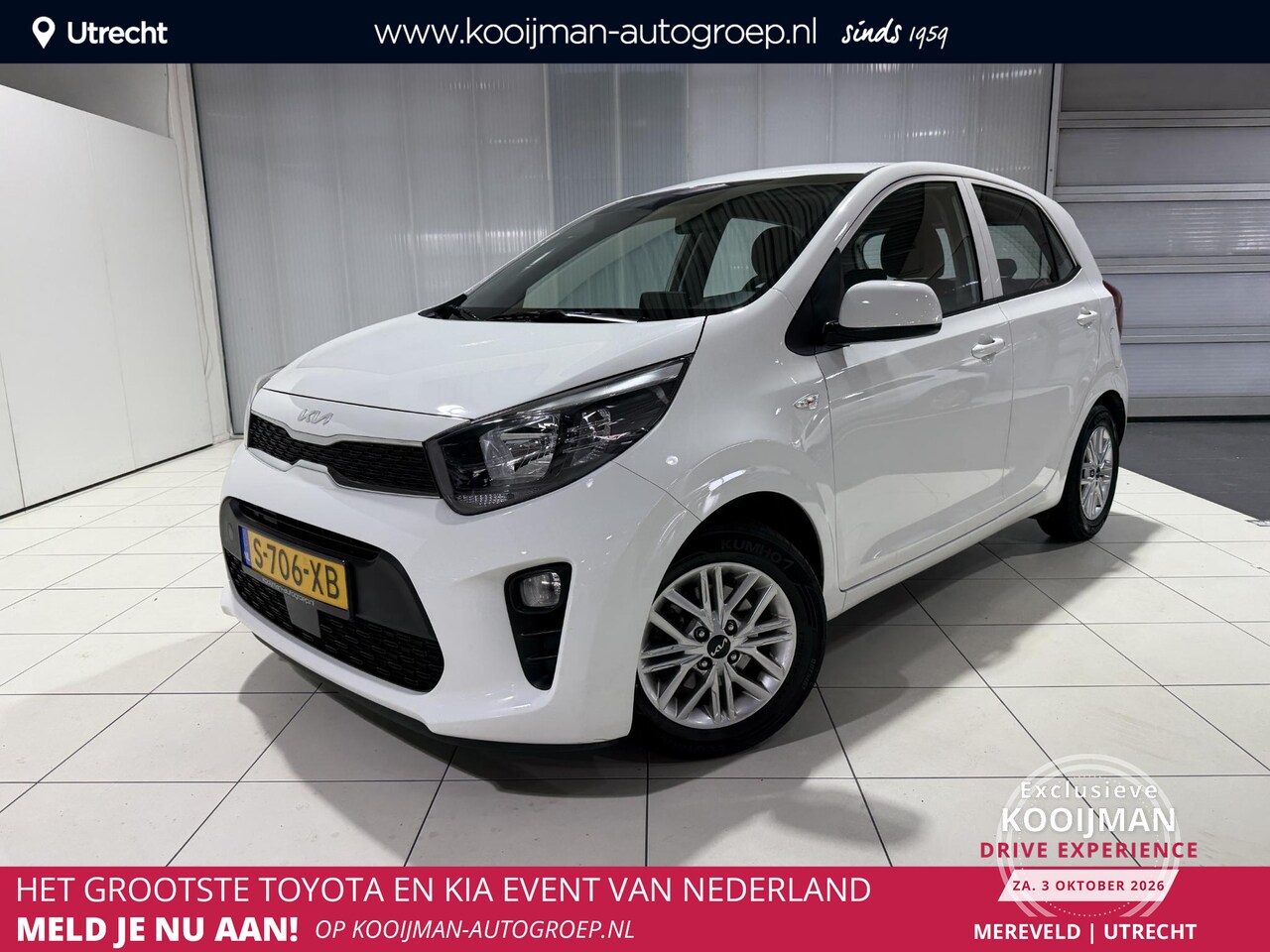 Kia Picanto - 1.0 DPi DynamicLine Apple Carplay/Android Auto, Camera, cruise control. - AutoWereld.nl