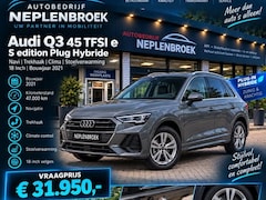 Audi Q3 - 45 TFSI e S edition Plug Hybride Bj 2021 Km 47.000 Navi, Trekhaak, Clima, CvStoelverm, 18I