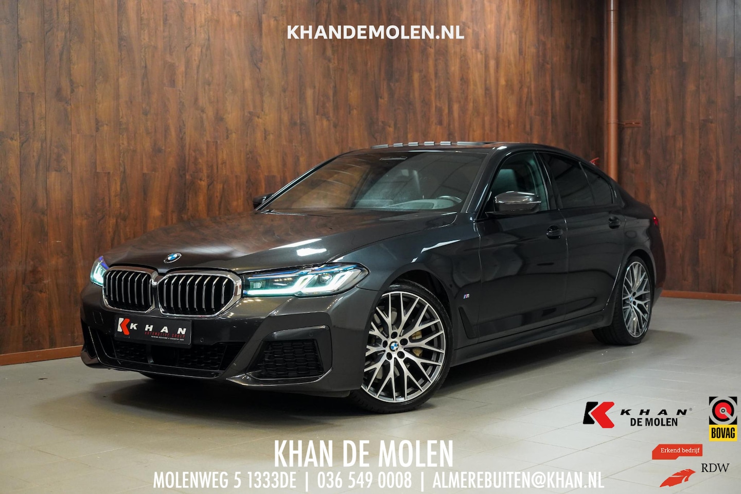 BMW 5-serie - 530i M-Sport M Sport|Pano|Leder|HUD|Dealer onderhouden - AutoWereld.nl