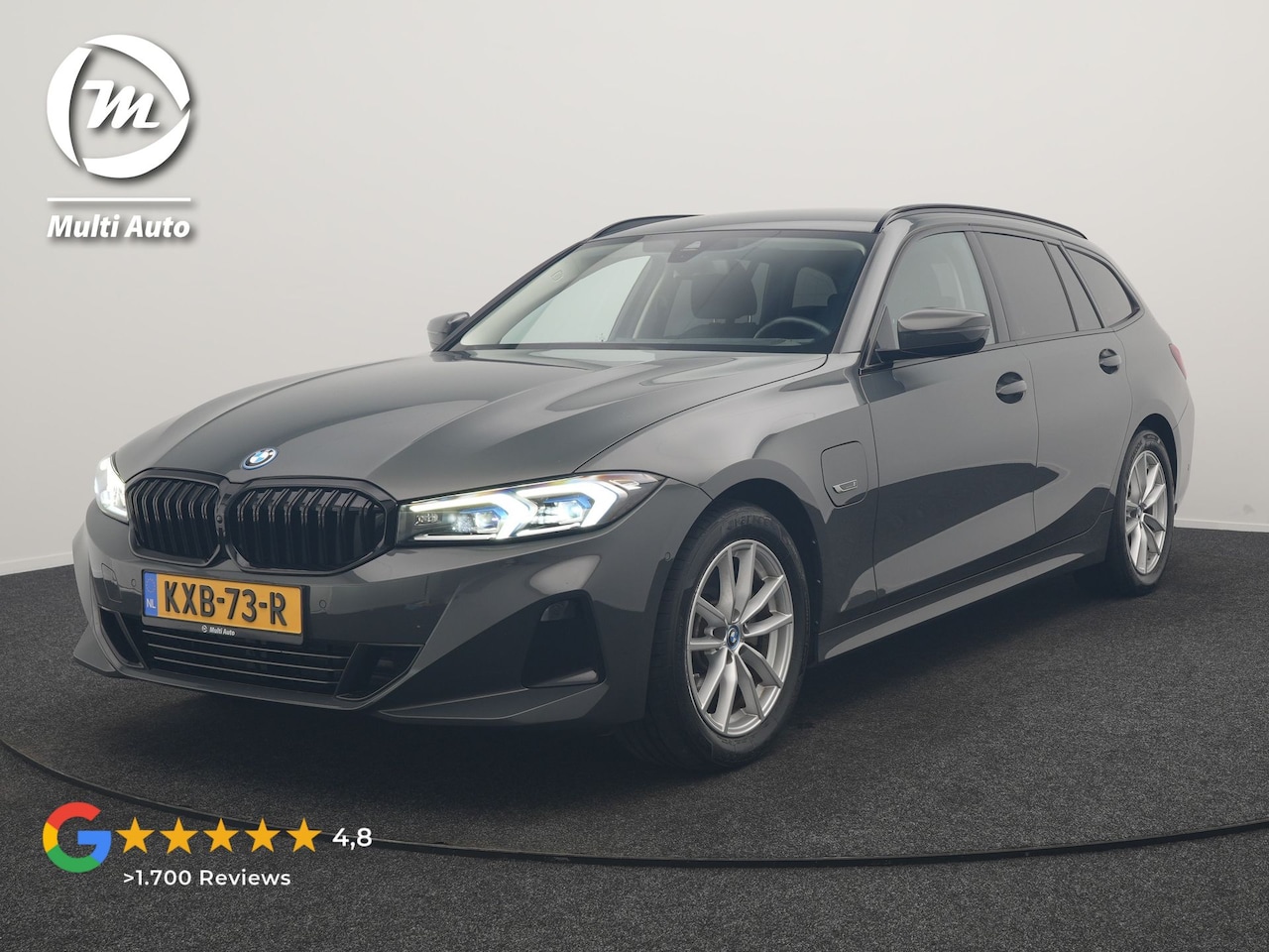 BMW 3-serie Touring - 320e Facelift 204pk PHEV Dealer O.H. | Dravitgrau metallic | Head Up | Camera | Widescreen - AutoWereld.nl