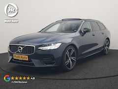 Volvo V90 - T8 AWD R-Design PHEV 394pk Dealer O.H. | Trekhaak Af Fabriek | Four C Luchtvering | Panoda