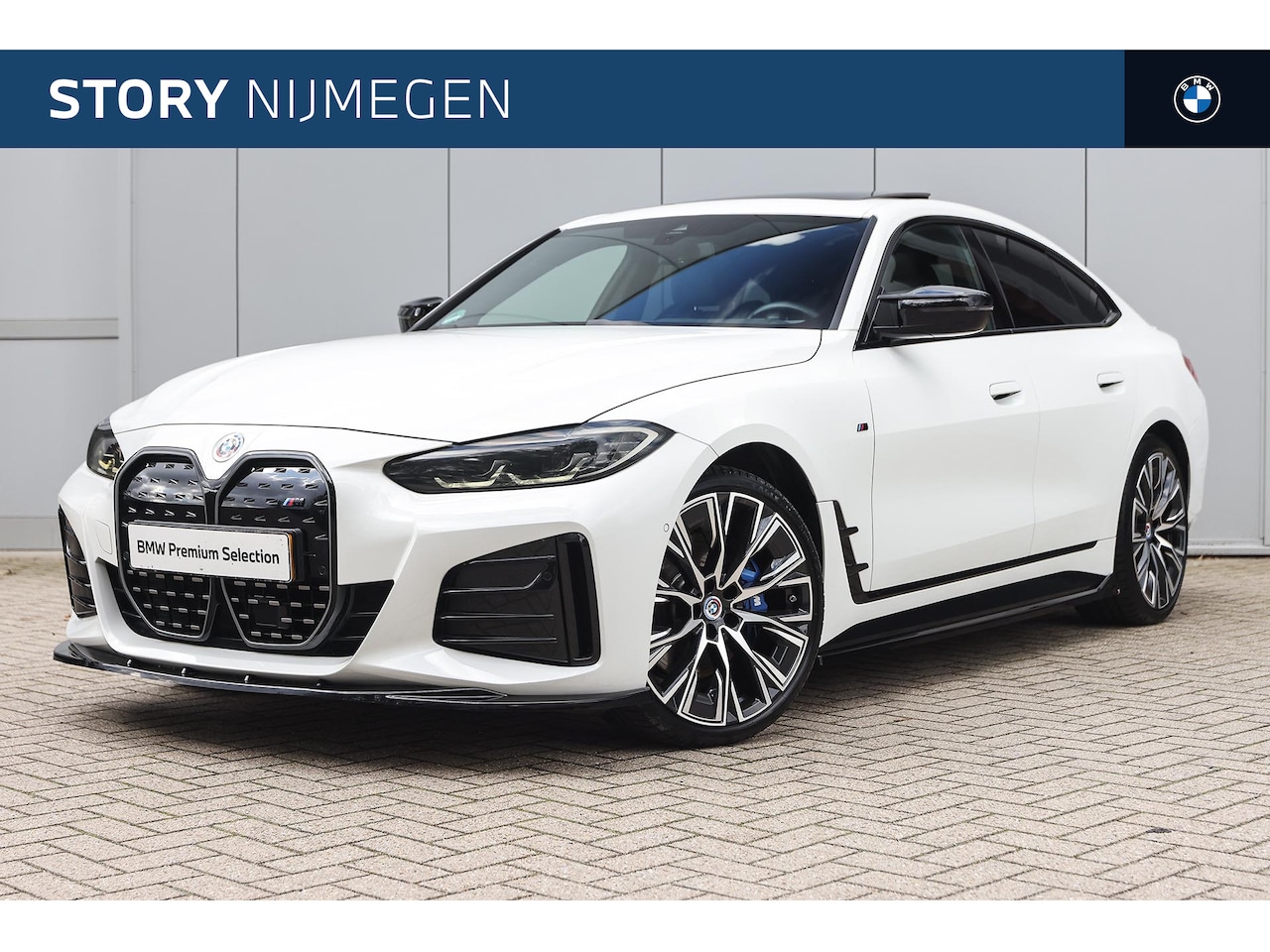 BMW i4 - eDrive40 High Executive M Sport / Trekhaak / Schuif-kanteldak / Harman Kardon / Active Cru - AutoWereld.nl