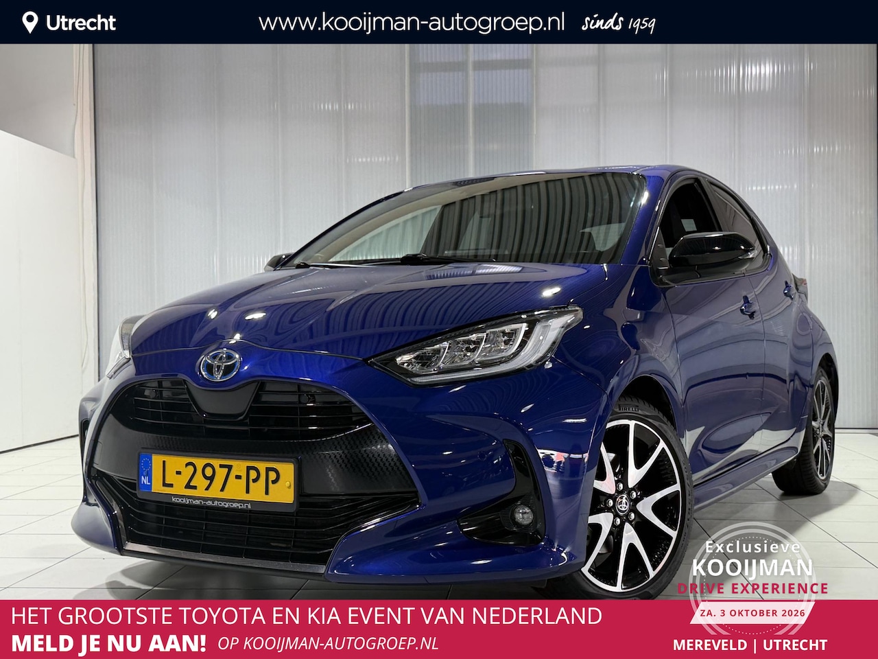 Toyota Yaris - 1.5 Hybrid Executive Parkeersensoren V+A , HUD , Stoelverwarming , Camera , JBL Geluidsyst - AutoWereld.nl