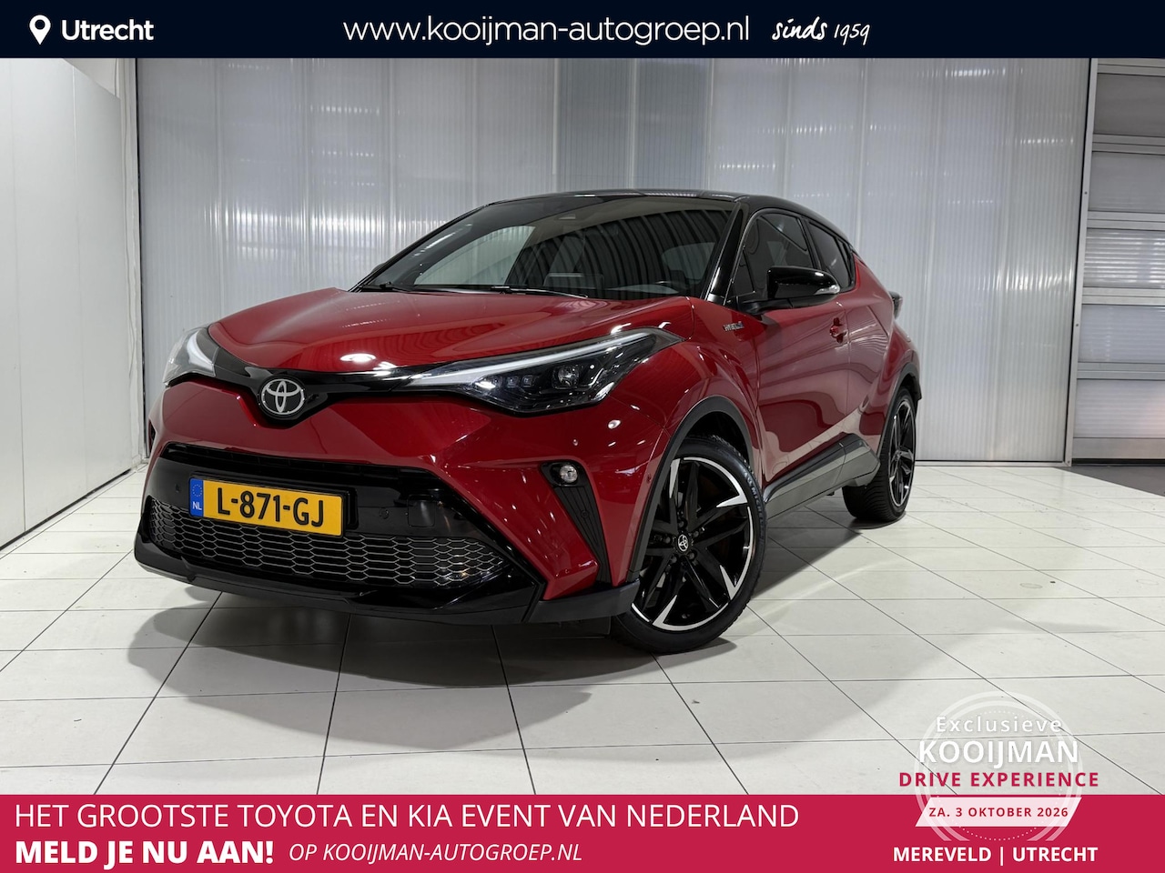 Toyota C-HR - 2.0 Hybrid GR-Sport Elektrisch verstelbare bestuurdersstoel, All season banden, JBL Geluid - AutoWereld.nl