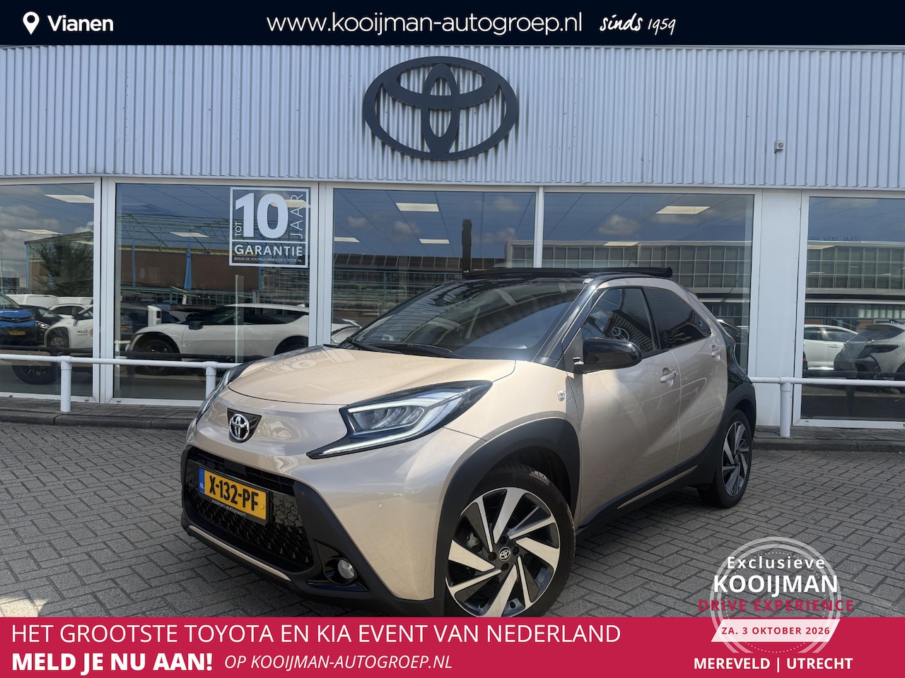 Toyota Aygo X - 1.0 VVT-i MT Premium met Cabriodak, JBL, All season, 1e eigenaar, NL auto, slechts 3488KM! - AutoWereld.nl