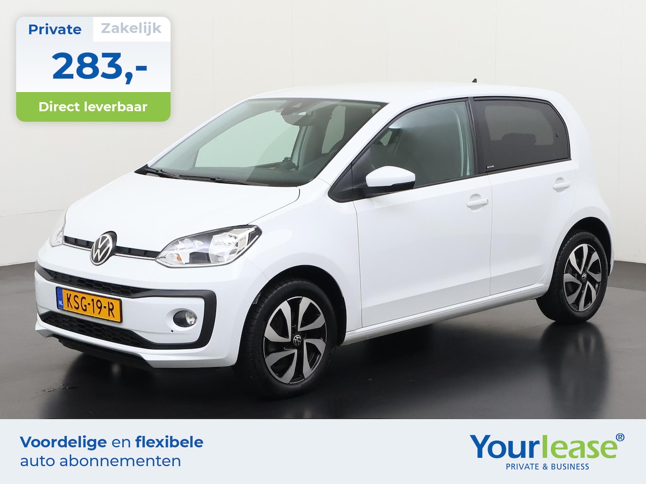 Volkswagen Up! - 1.0 Active | All-in 283,- Private Lease | Direct uit voorraad - AutoWereld.nl
