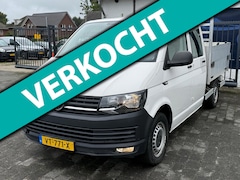 Volkswagen Transporter - 2.0 TDI L2H1 DC / OPEN LAADBAK / TREKHAAK / AIRCO / NAP