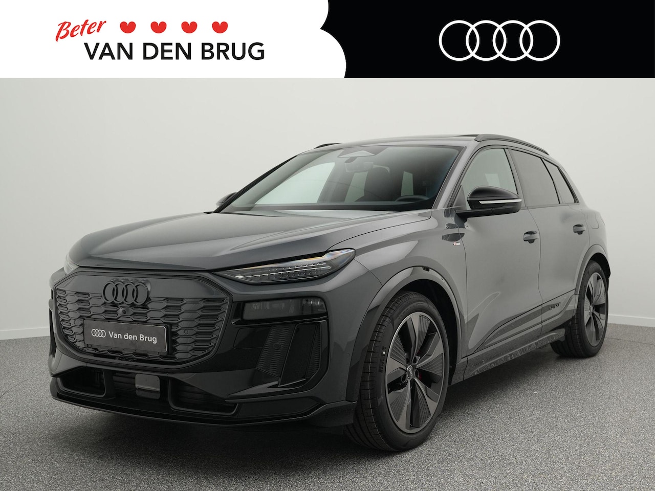Audi Q6 e-tron - S edition 83 kWh 252 PK | SoH 98%| LED Plus | Leder | Panoramadak | Trekhaak | MMi Bijrijd - AutoWereld.nl