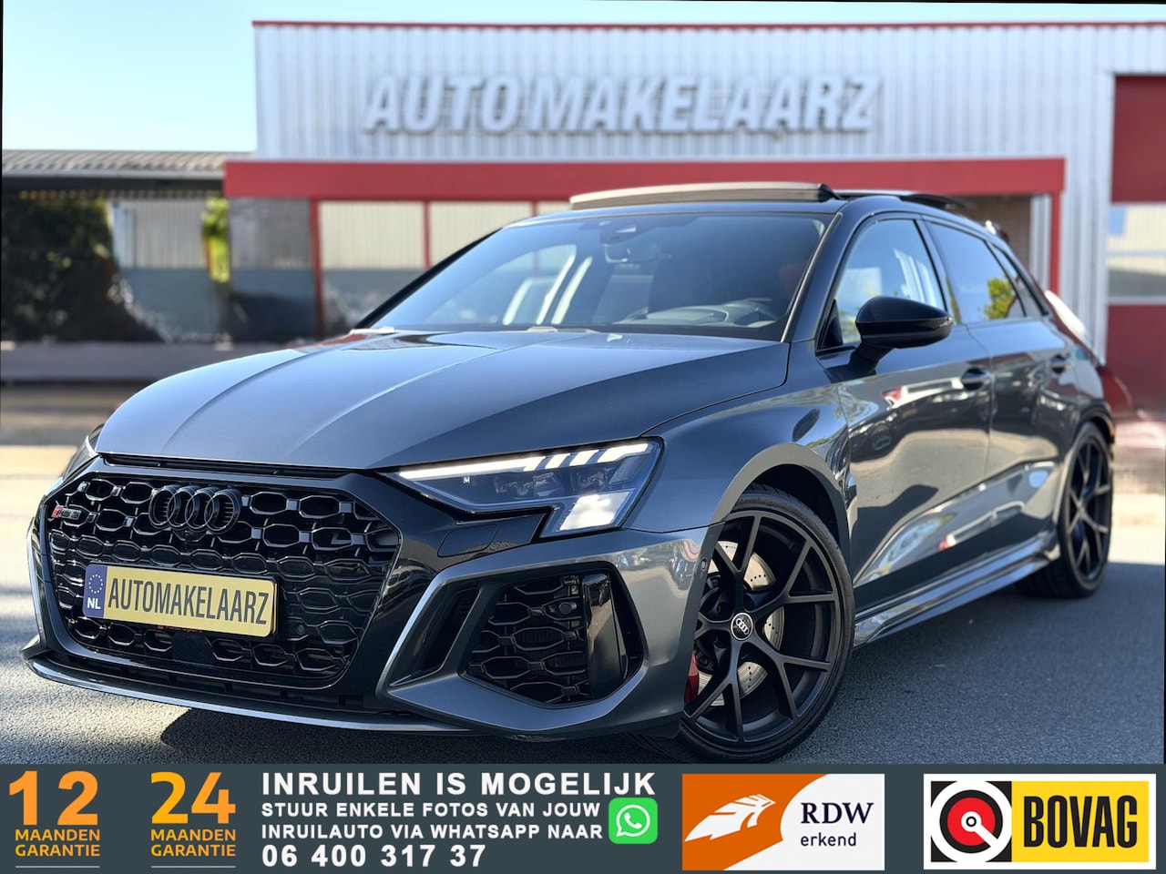 Audi A3 Sportback - 2.5 TFSI RS 3 quattro DYNAMIC CARBON PANO HuD - AutoWereld.nl