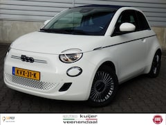 Fiat 500e - 42 kWh Icon 42 kWh | Cabrio blauwe kap | Camera | Chroompakket | SOH 96 % I