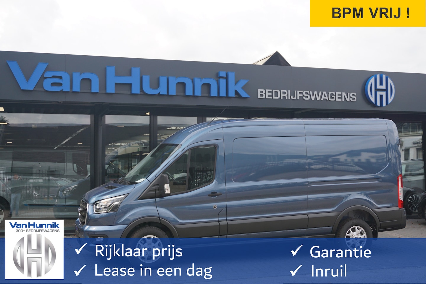 Ford Transit - 350L 170PK L3H2 Limited AUT BPM VRIJ!! 12" Sync4 Navi + Camera, LM Velg, Xenon!! NR. 225 - AutoWereld.nl
