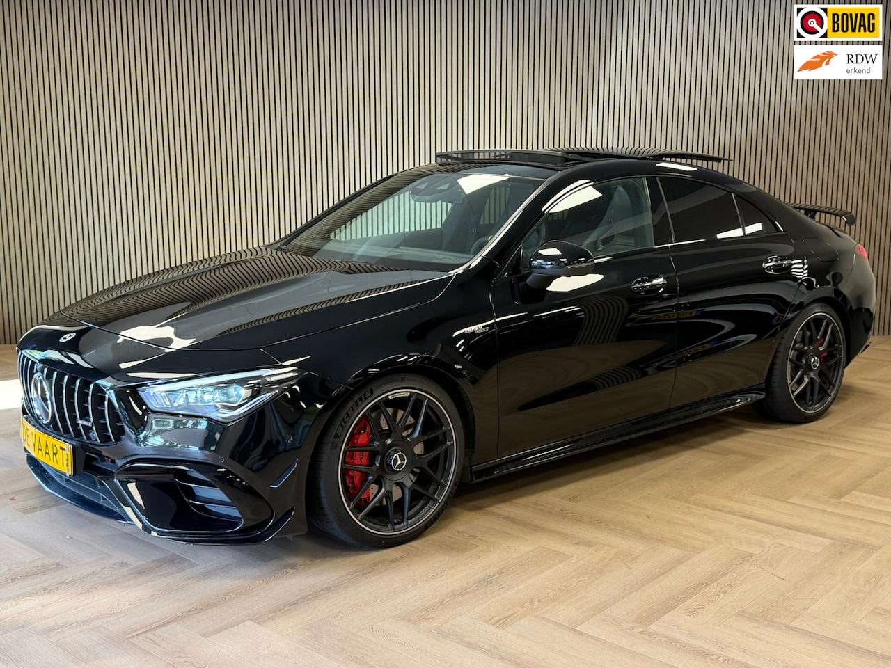 Mercedes-Benz CLA-Klasse - AMG 45 S 4MATIC+ AUT. PANORAMADAK HEAD-UP MULTIBEAM-LED MEMORY-SEATS STOELVERWARMING NAVIG - AutoWereld.nl