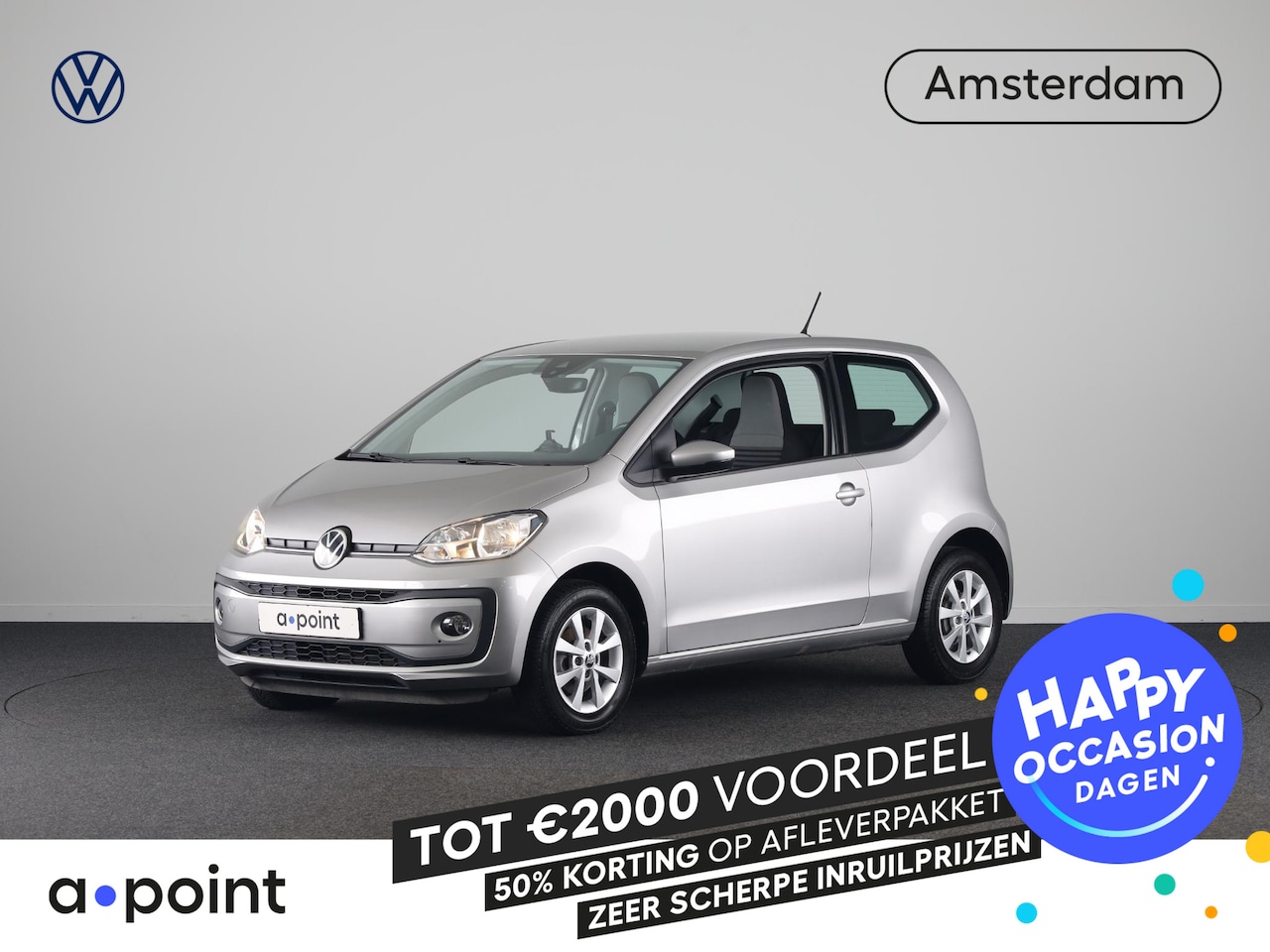 Volkswagen Up! - 1.0 Move Up! 65 pk | Navigatie via App | Airco | Elektr. spiegels | Stoelverwarming | - AutoWereld.nl