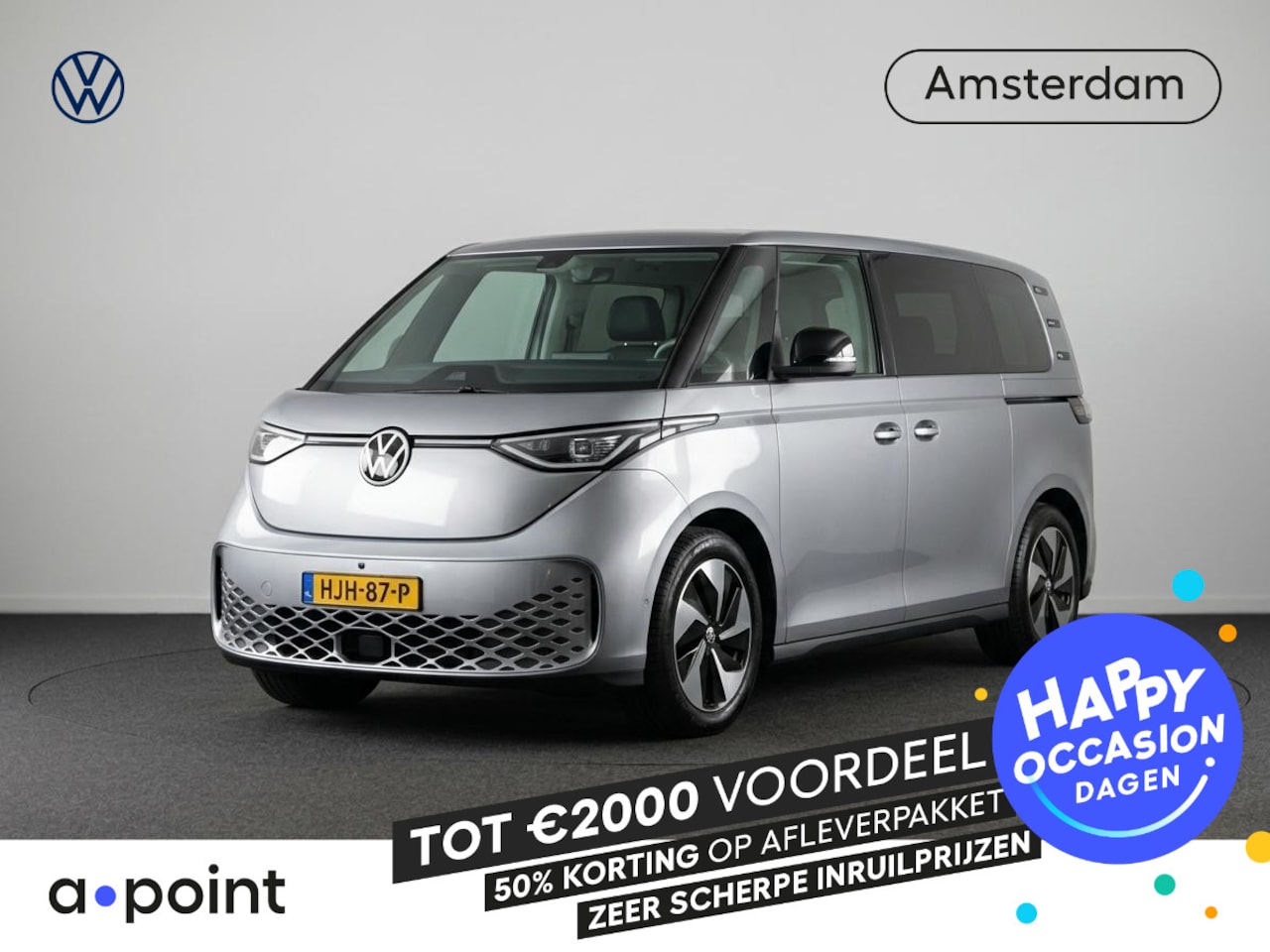 Volkswagen ID. Buzz - Pro 86 kWh LWB 7p. 286 pk | Navigatie | Parkeersensoren (Park assist) | Achteruitrijcamera - AutoWereld.nl