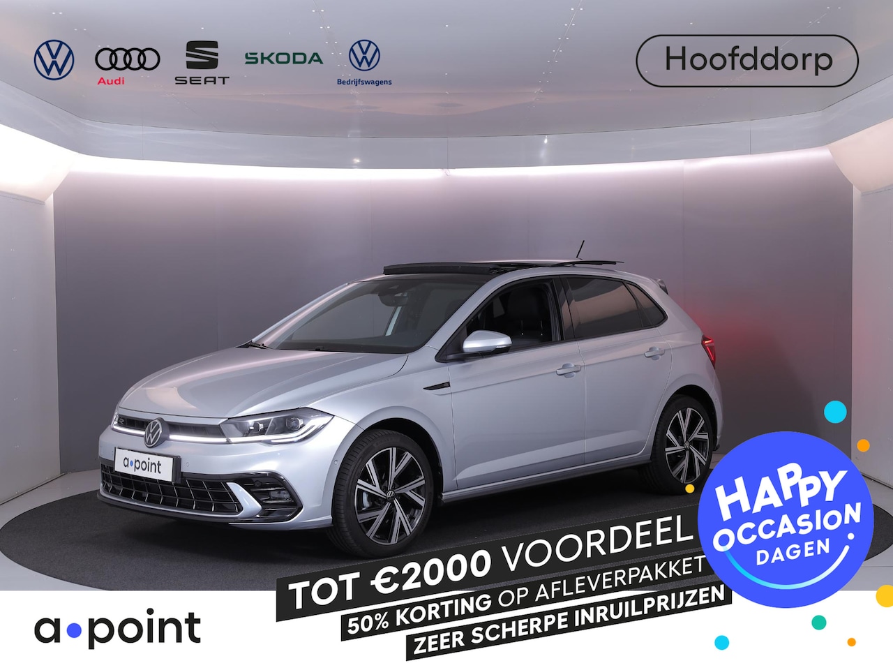 Volkswagen Polo - 1.0 TSI R-Line Edition | Private lease vanaf €565 | 95 pk | Automaat | Panoramisch schuif/ - AutoWereld.nl