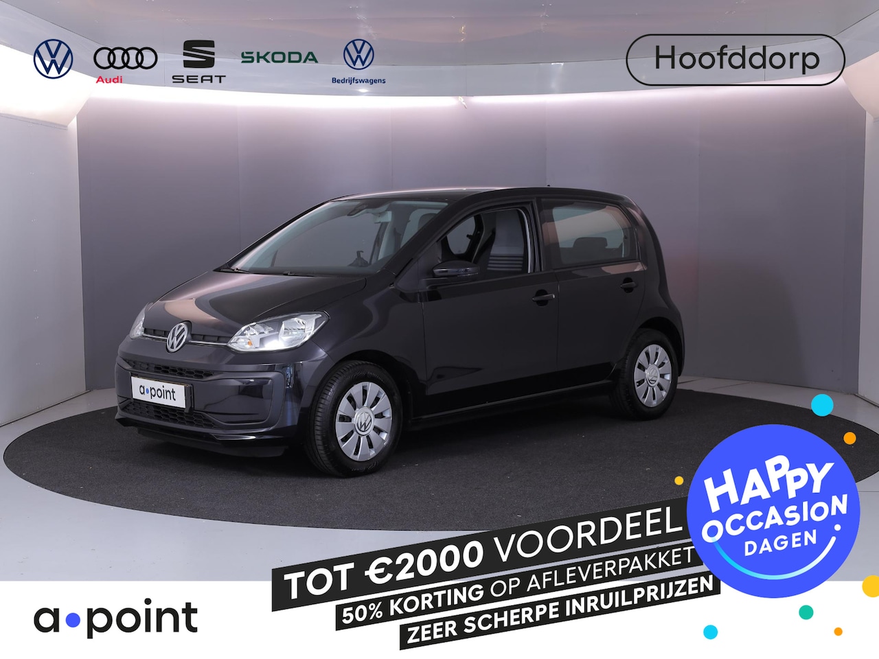 Volkswagen Up! - 1.0 BMT move up! 60 pk | Navigatie via App | Airco | Elektr. spiegels | DAB ontvanger | - AutoWereld.nl