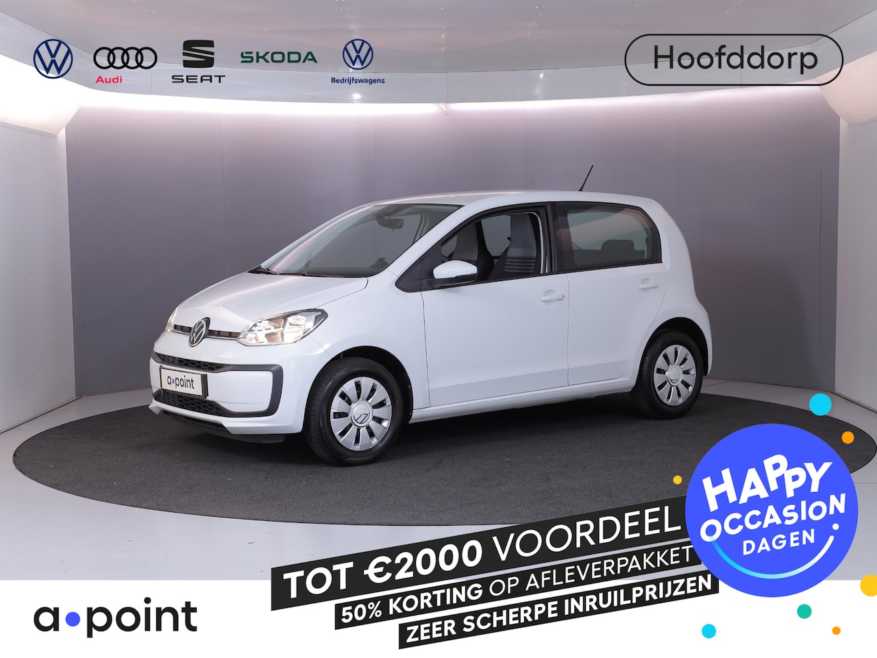 Volkswagen Up! - 1.0 65 pk | Navigatie via App | Airco | Parkeersensoren achter | Achteruitrijcamera | Crui - AutoWereld.nl
