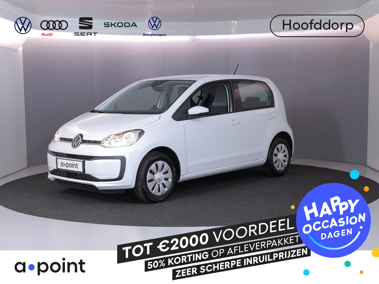Volkswagen Up! - 1.0 65 pk | Navigatie via App | Airco | Parkeersensoren achter | Achteruitrijcamera | Crui - AutoWereld.nl