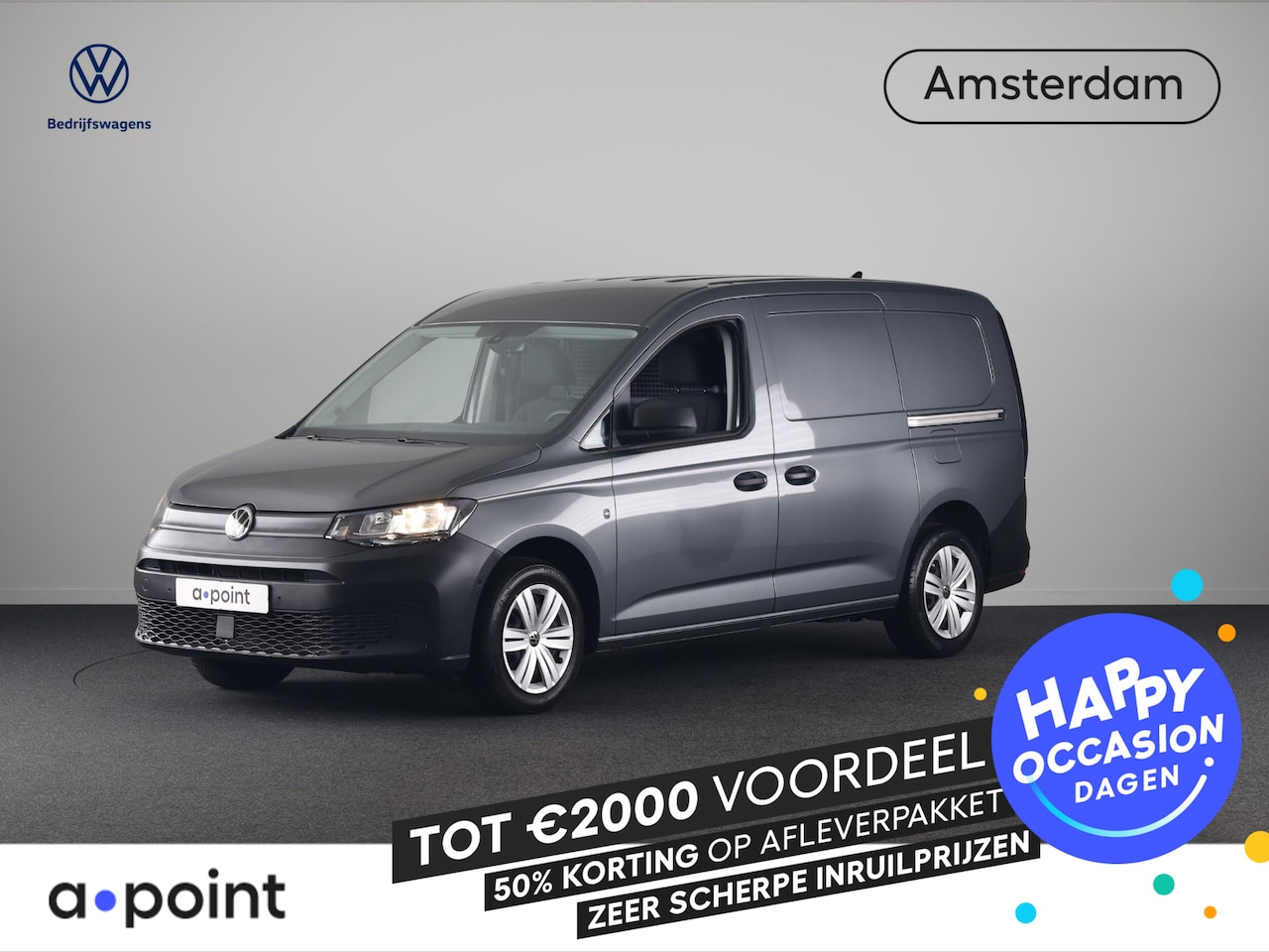 Volkswagen Caddy Cargo Maxi - 2.0 TDI 122 pk | Airco | Cruise control | Parkeersensoren (Park assist) | Schuifdeuren lin - AutoWereld.nl