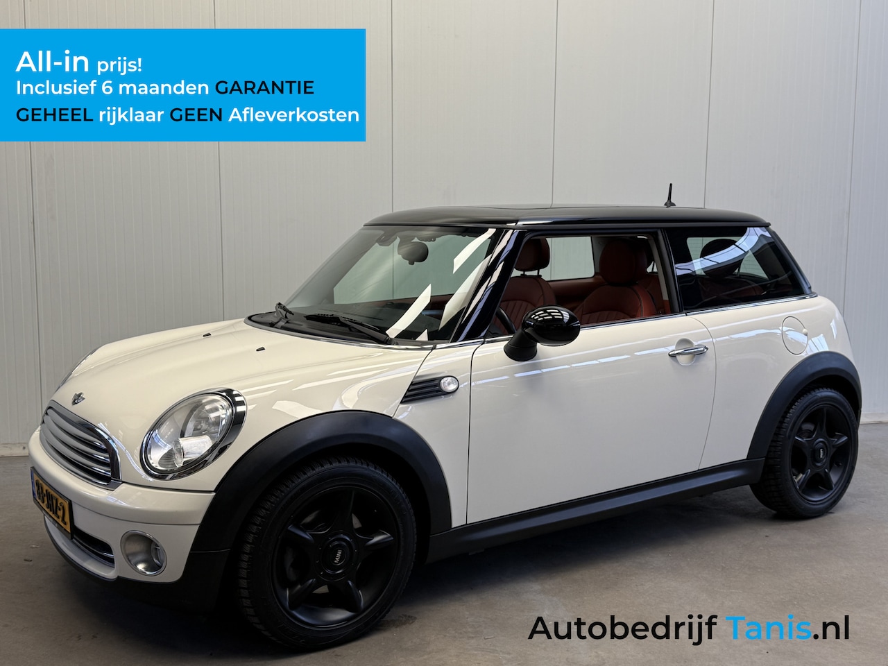 MINI 3-Deurs - 1.6 Cooper Chili Automaat LEDER-PANORAMADAK-PDC-LMV-NW KETTING! - AutoWereld.nl
