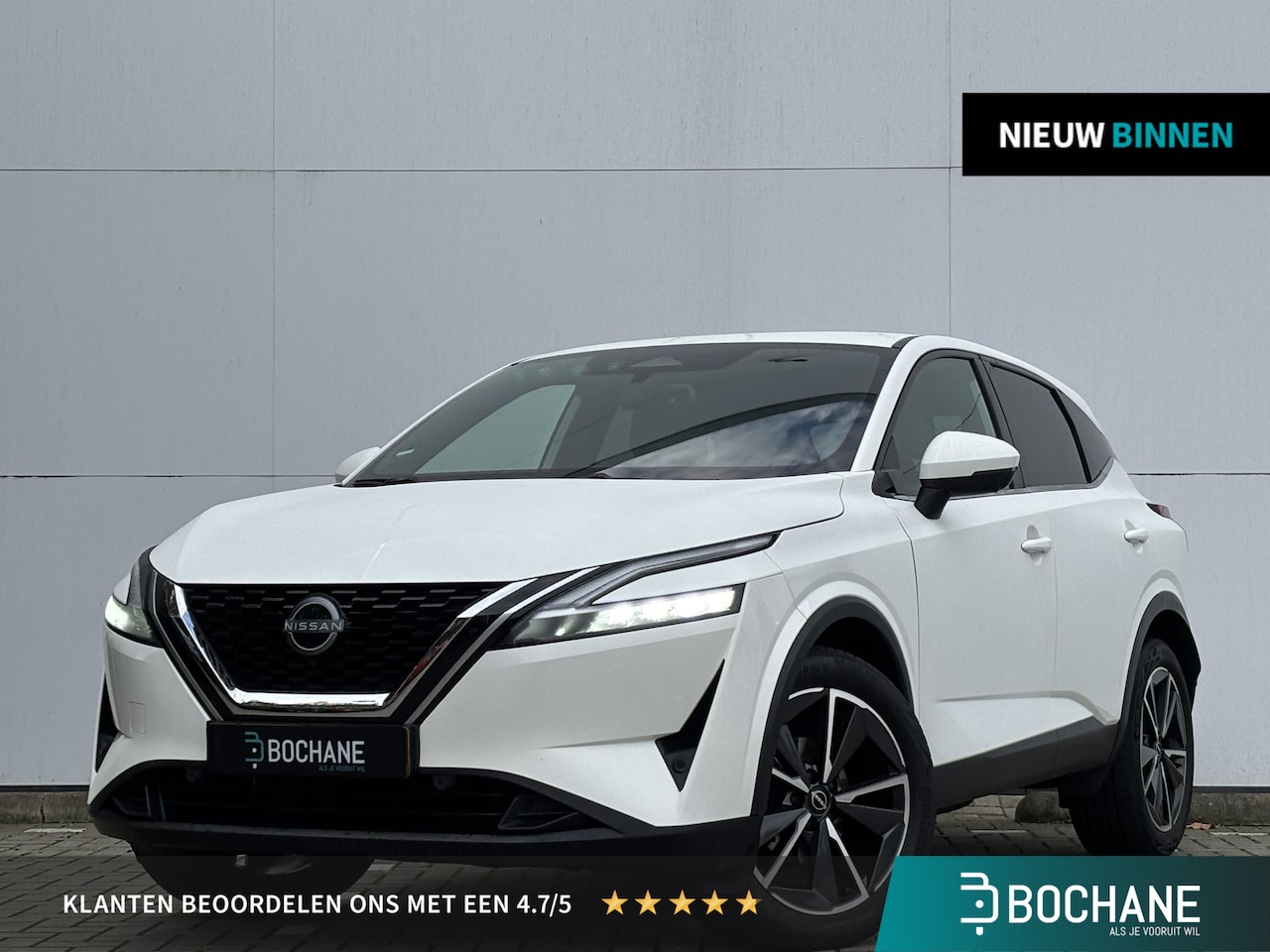 Nissan Qashqai - 1.3 MHEV Xtronic Tekna Navigatie / 360 Camera / Stoelverwarming / 1800 kilo trekgewicht - AutoWereld.nl