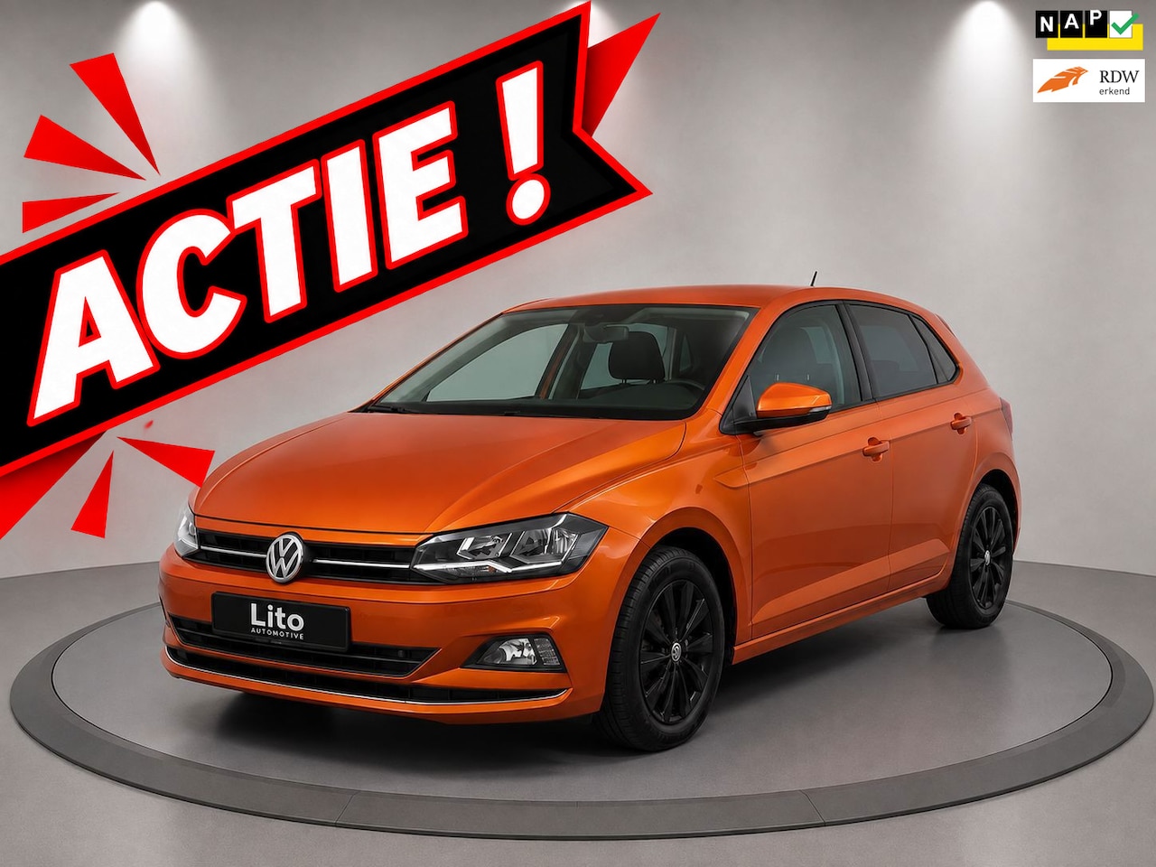 Volkswagen Polo - 1.0 TSI Highline|ORANGE|HIGHLINE|VIRITUEEL|AUTOMAAT|NAVI|AIRCO|NL| - AutoWereld.nl