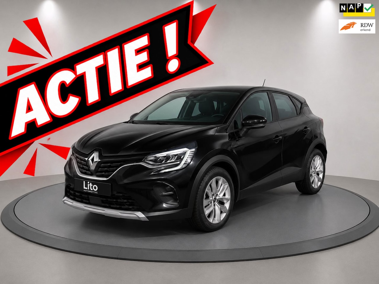 Renault Captur - 1.0 TCe 90 evolution|BLACK|NAVI|AIRCO|CRUISE| - AutoWereld.nl