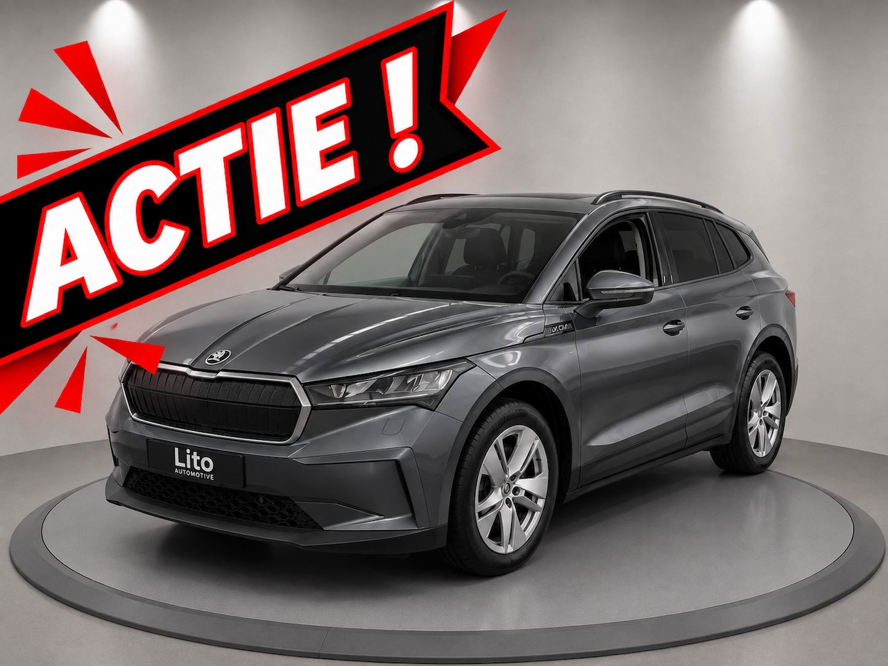 Skoda Enyaq iV - 60| 1/2 LEDER | NAVI | AIRCO| ELECTRIC| NL: AUTO| NAP"| - AutoWereld.nl