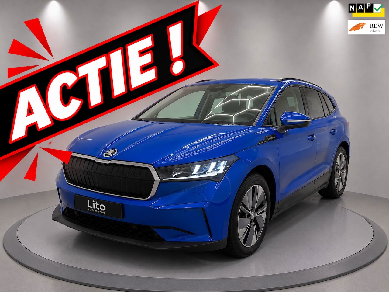 Skoda Enyaq iV - 60|1/2 LEDER|NAVI|AIRCO|NL-AUTO|NAP|ELECTRIC| - AutoWereld.nl