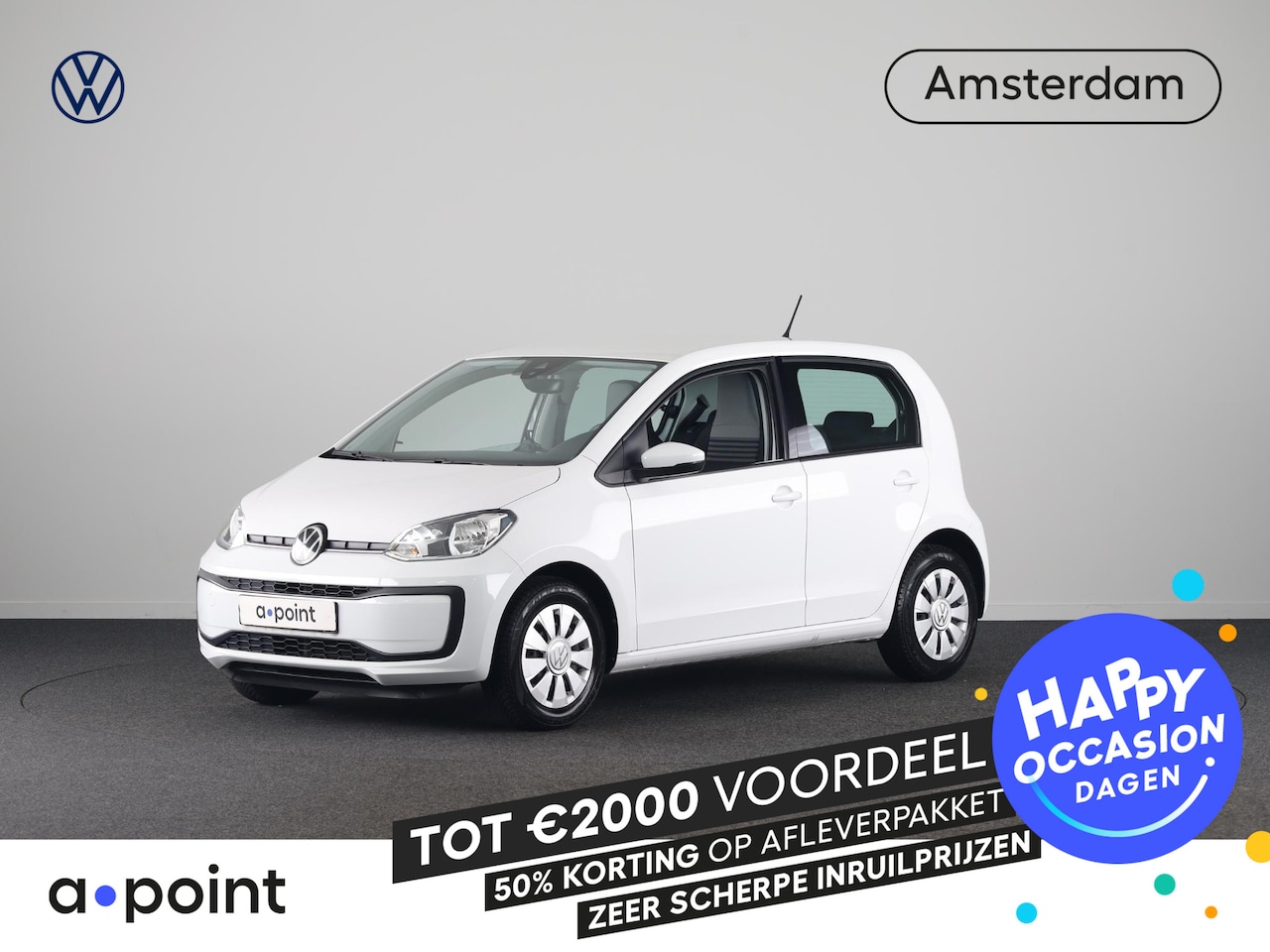 Volkswagen Up! - 1.0 65 pk | Navigatie via App | Parkeersensoren achter | Cruise control | Achteruitrijcame - AutoWereld.nl