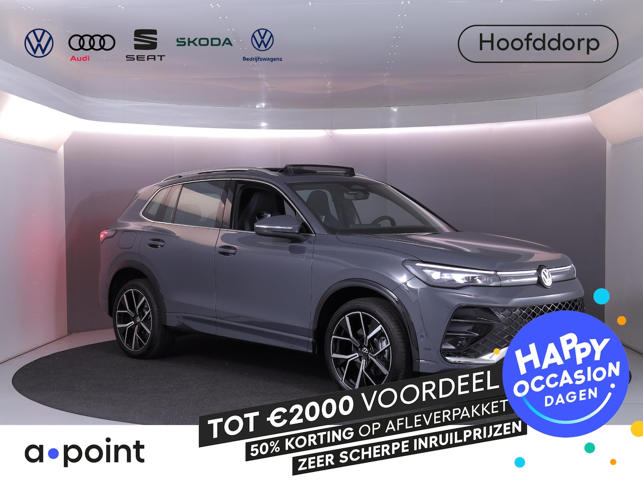 Volkswagen Tiguan - 1.5 eHybrid R-Line Edition 272 pk Automaat (DSG) | Navigatie via App | Panoramadak | Trekh - AutoWereld.nl