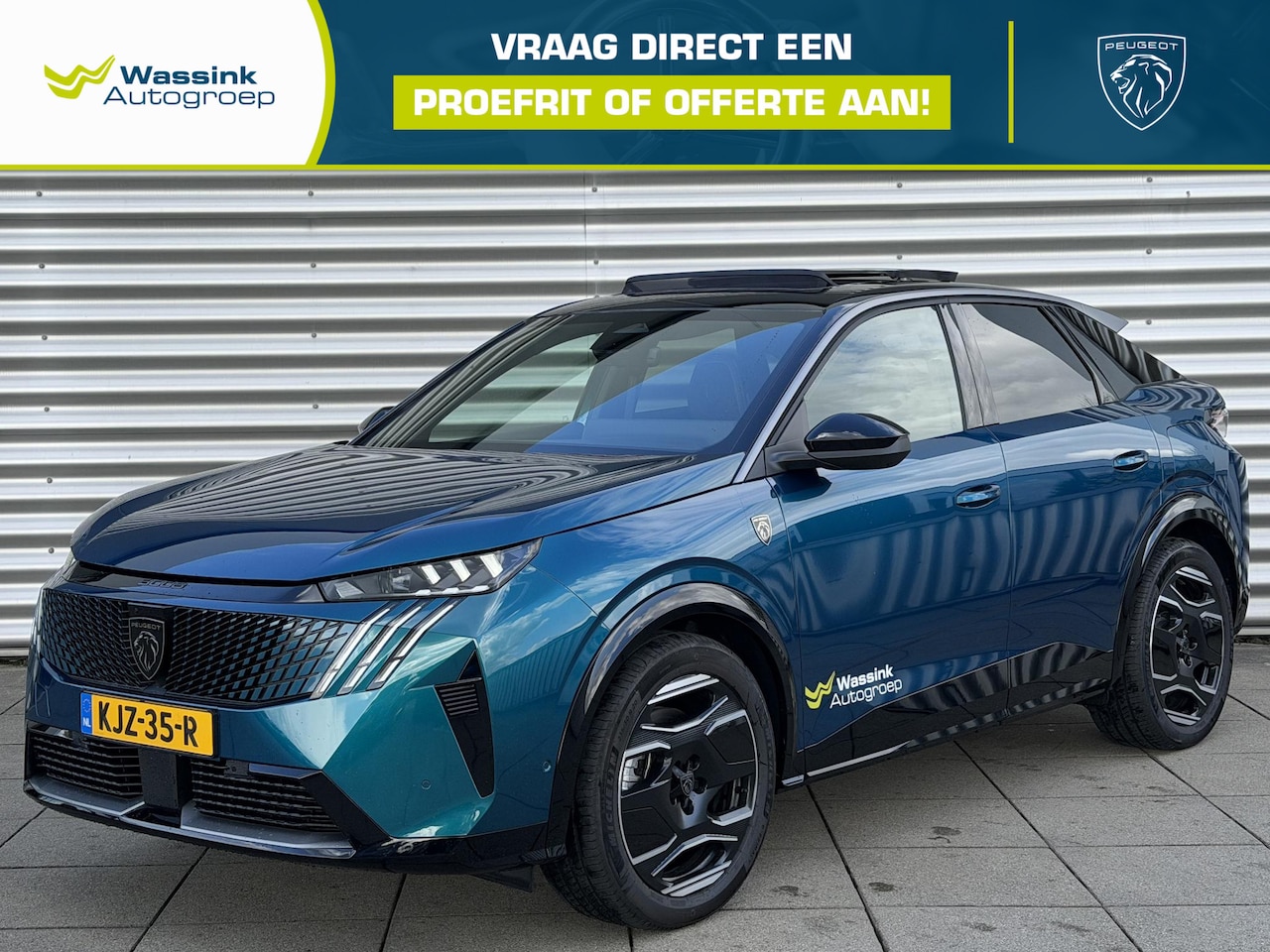 Peugeot e-3008 - Launch Edition 325 Dual Motor 73 kWh | Adaptive Cruise Control | Schuif/Kanteldak | Focal - AutoWereld.nl