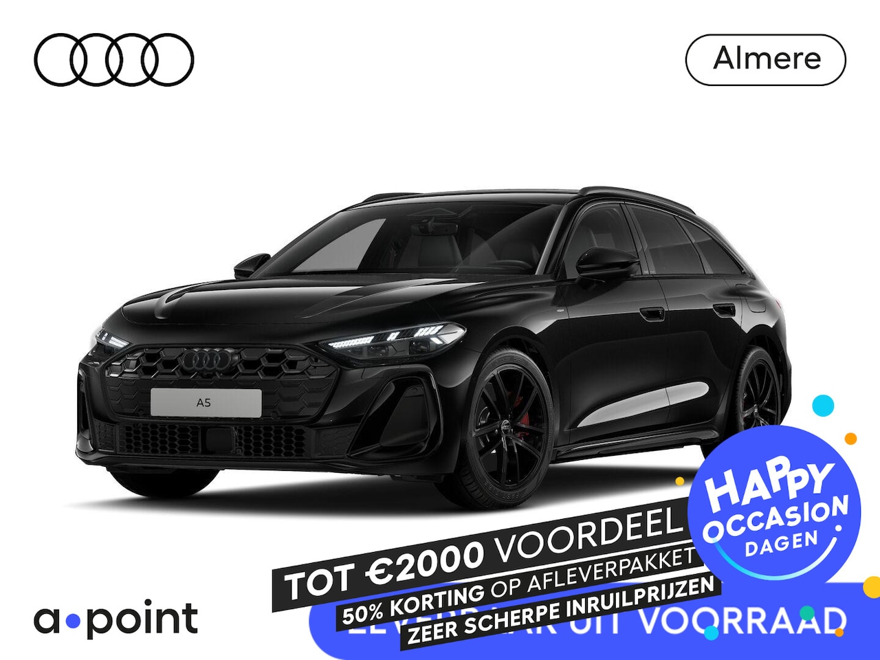 Audi A5 Avant - 2.0 TFSI quattro S edition Competition 367 PK | Private lease vanaf €1046,- pm | Rode stik - AutoWereld.nl