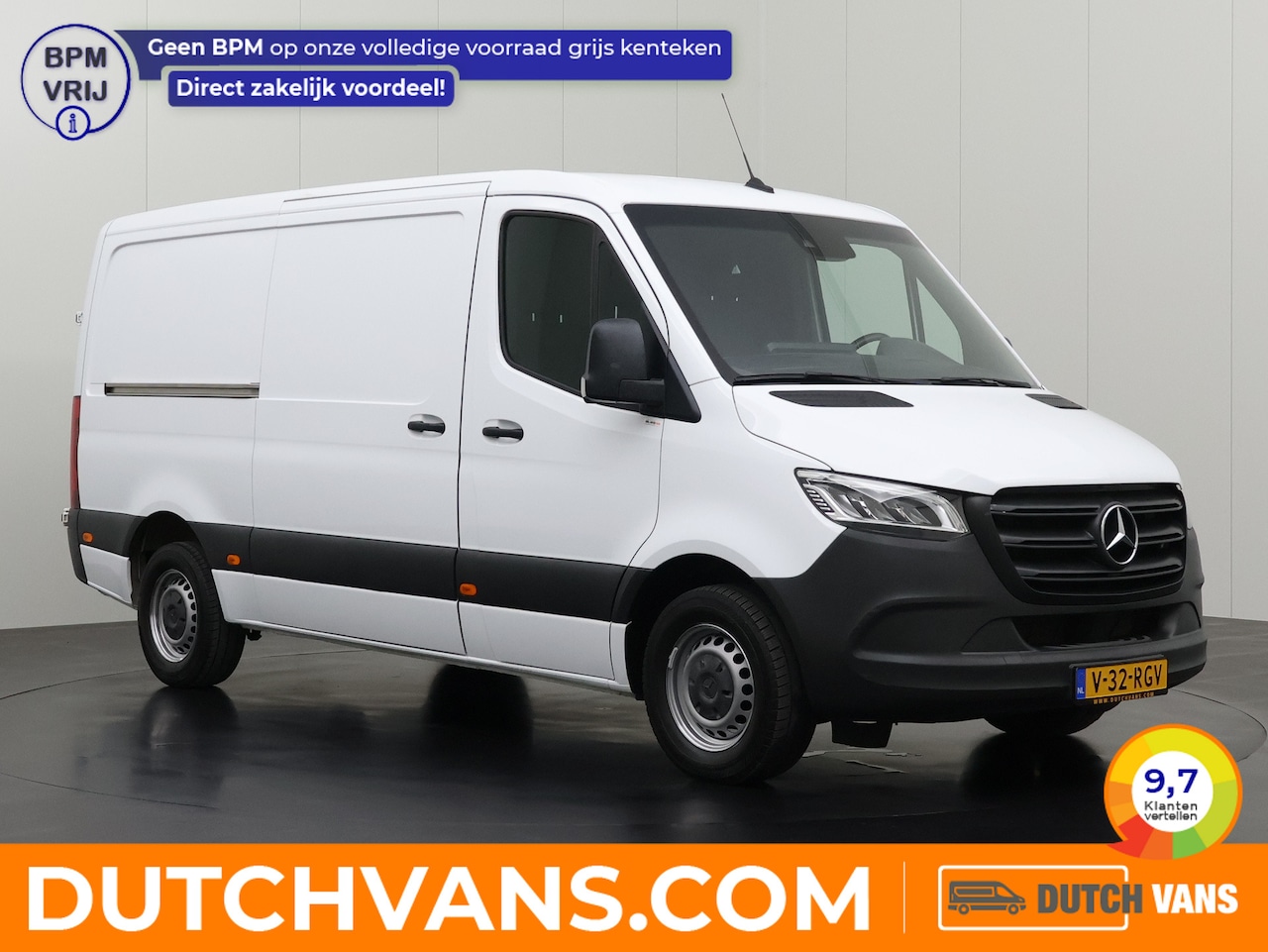 Mercedes-Benz Sprinter - 317CDi Automaat L2H1 | LED | Multimedia | Camera | Airco | Cruise | 3-Zits - AutoWereld.nl