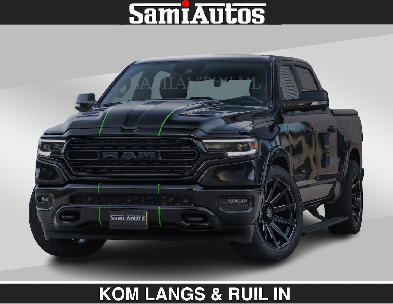 Dodge Ram Pick Up - LIMITED 5.7 V8 HEMI | TOP STAAT | BOM VOL | HUD | LUCHTVERING | STRIPING | BREDE WIELEN | - AutoWereld.nl