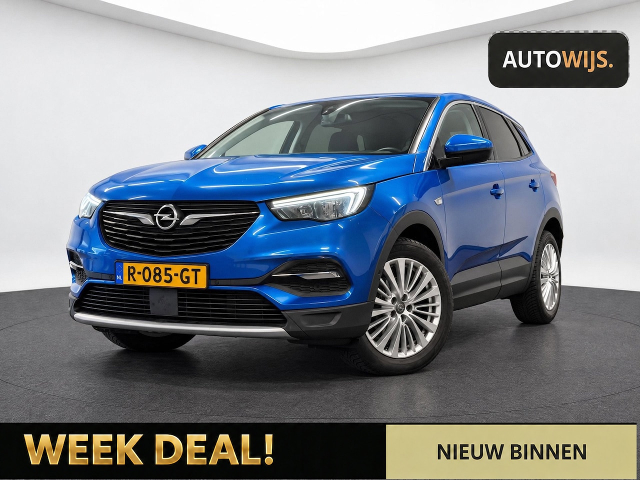 Opel Grandland X - 1.2 Turbo Innovation|LED|KEYLESS|D-RIEM VV|CARPLAY| - AutoWereld.nl