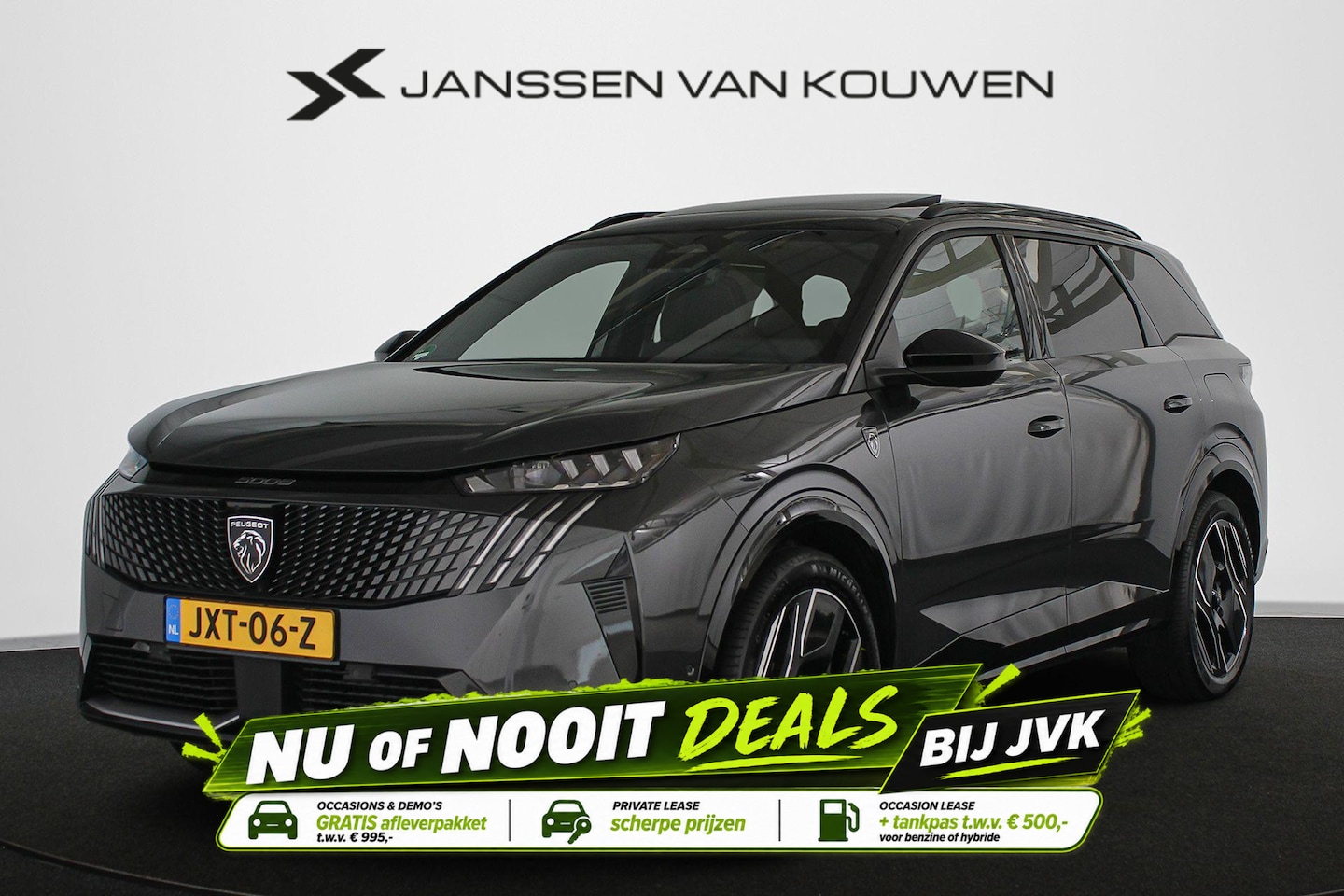 Peugeot e-5008 - GT Exclusive 73 kWh 7p Panoramadak Nappa Leder Stuur/Stoelverwarming 360 - AutoWereld.nl