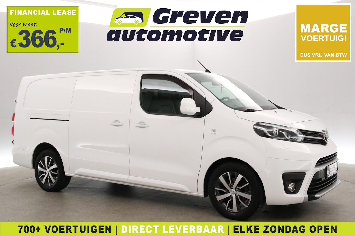 Toyota ProAce - 2.0D L3H1 150PK | Marge | Automaat | Clima | Camera | Cruise | HuD | 3 Zits | 2xSchuifdeur - AutoWereld.nl