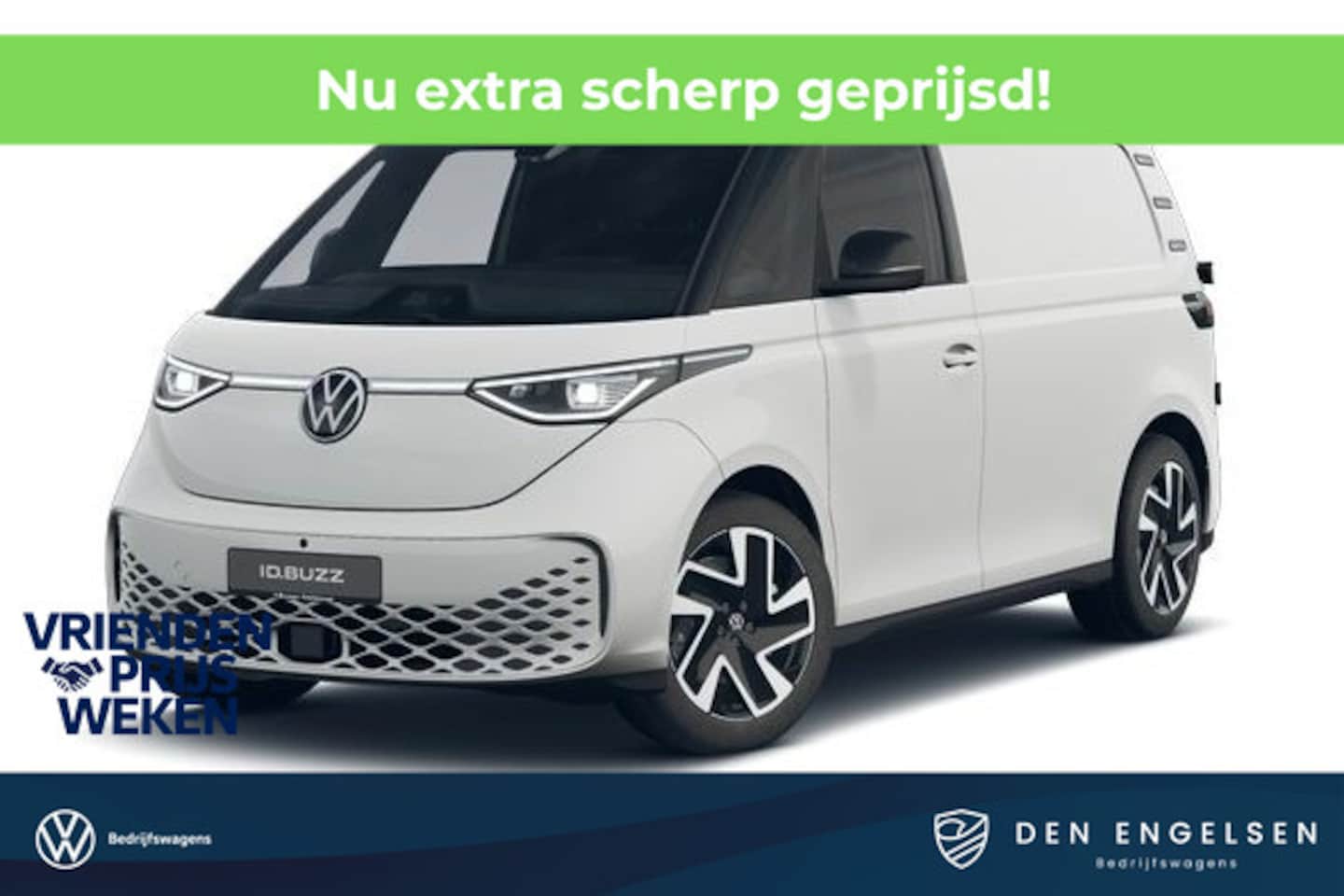 Volkswagen ID. Buzz Cargo - ID. Buzz Cargo 286 pk Bulli Edition,  Achteruitrijcamera, Bijrijdersstoel, Achterdeuren, T - AutoWereld.nl