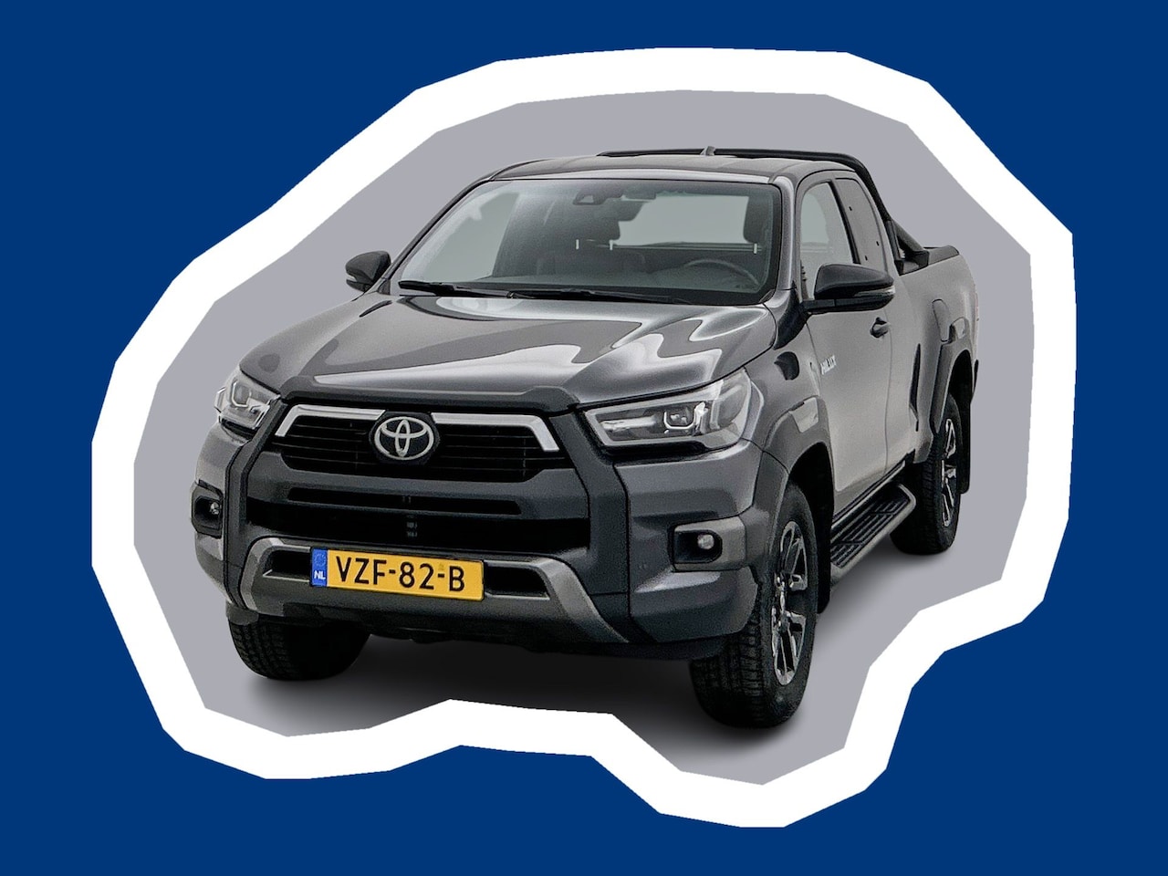Toyota HiLux - 2.8 D-4D Xtra Cab Invincible Leder Trekhaak 3.5t Navigatie Treeplanken Camera - AutoWereld.nl