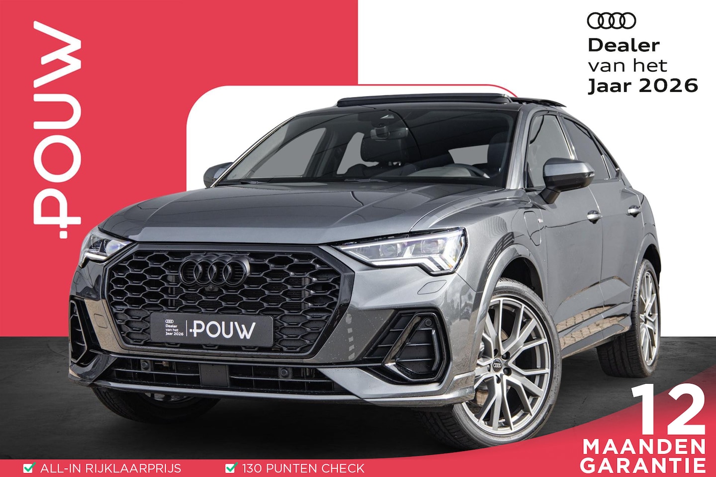 Audi Q3 Sportback - 45 TFSIe 245pk PHEV S Edition | 20" LMV | Panoramadak | Leder | Sonos | Memory Stoelen | A - AutoWereld.nl