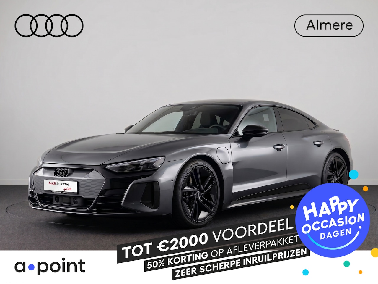 Audi e-tron GT - 93 kWh 476PK Quattro | B&O | Origineel Nederlands | Ambient + | Luchtvering | Panorama dak - AutoWereld.nl
